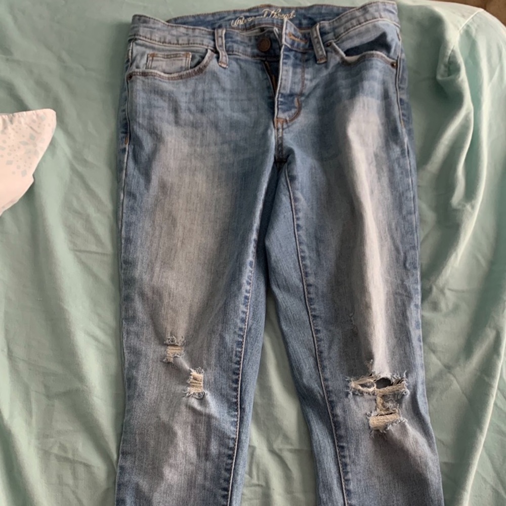 Universal Thread Ripped and cuffed jeans